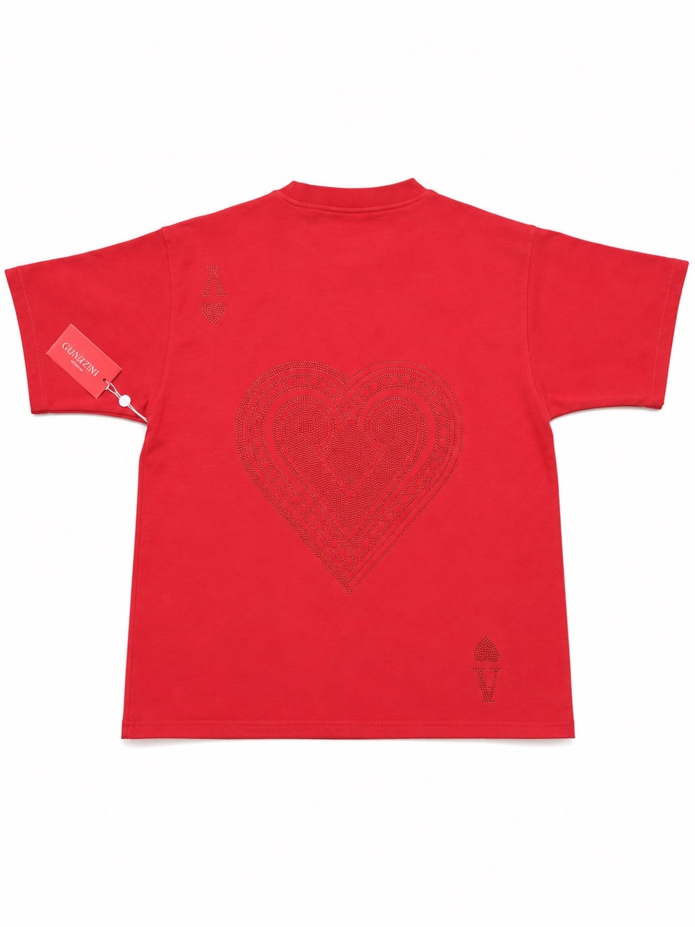 Ace of Hearts ♥️ Rhinestone T Shirt NWT Streetwear